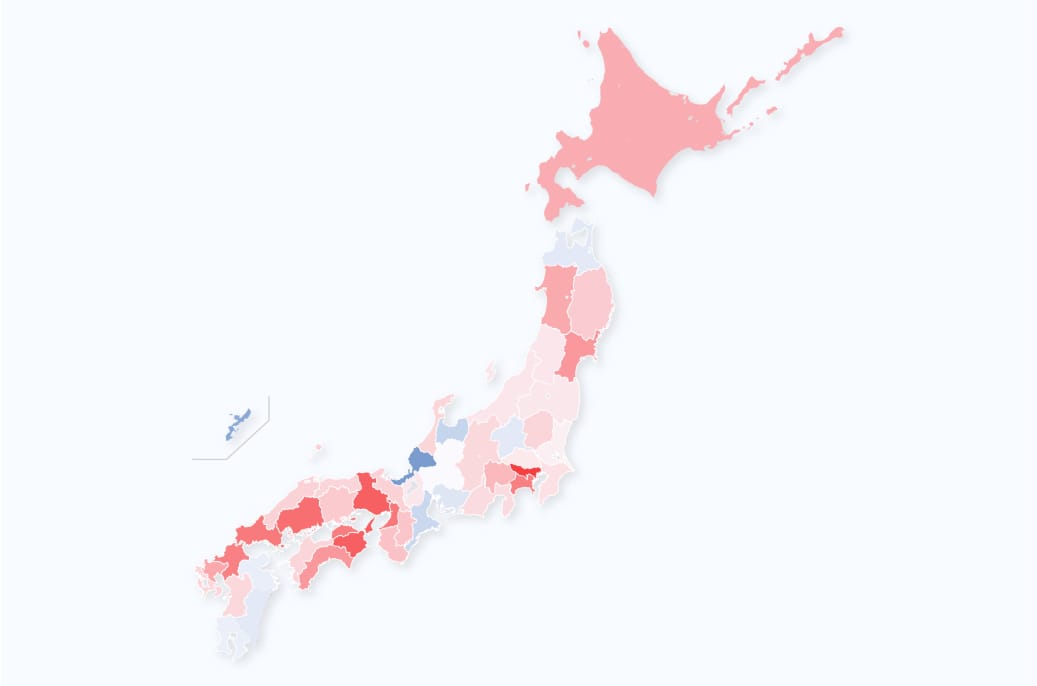 地域別薬剤師偏在指標(将来)